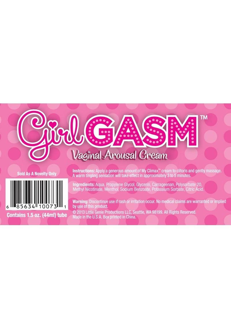 Girl Gasm Vaginal Arousal Cream 1.5oz