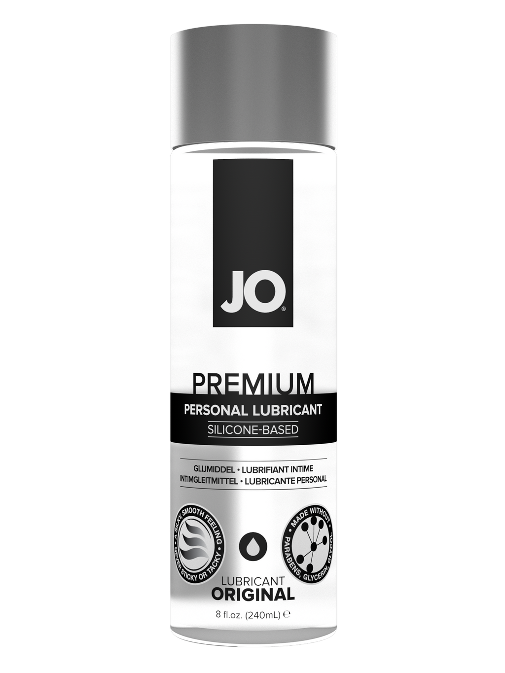JO Premium Original Silicone-Based Lubricant 8 oz.