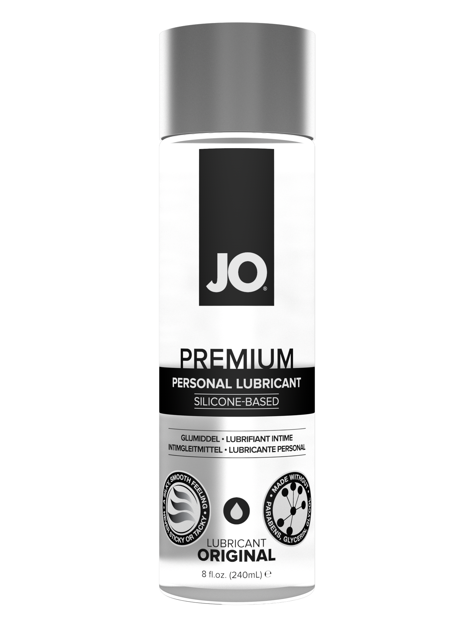 JO Premium Original Silicone-Based Lubricant 8 oz.