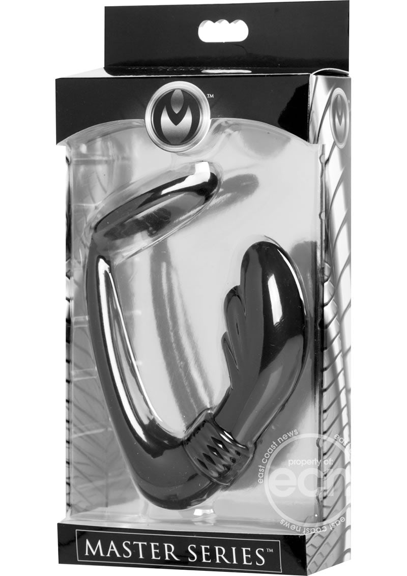 Master Series Cobra Silicone Cock Ring with Butt Plug - Black