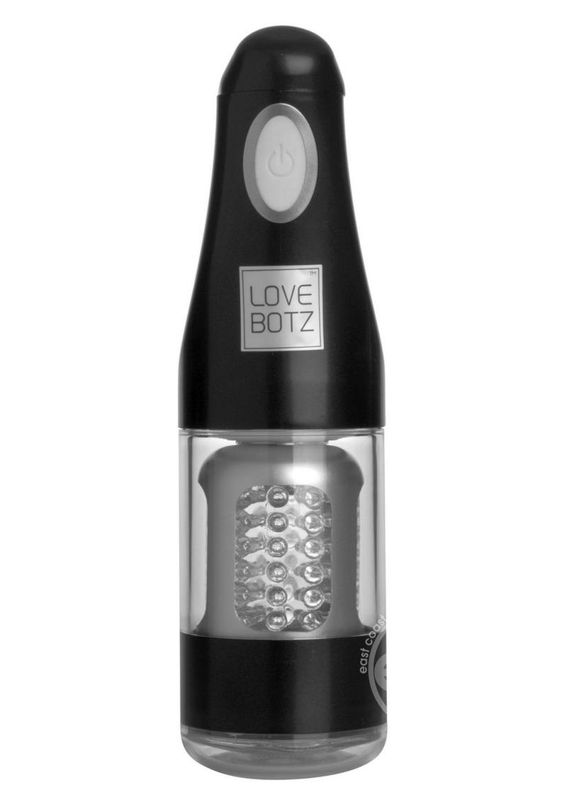 LoveBotz Ultra Bator Thrusting and Swirling Automatic Stroker - Black/Clear