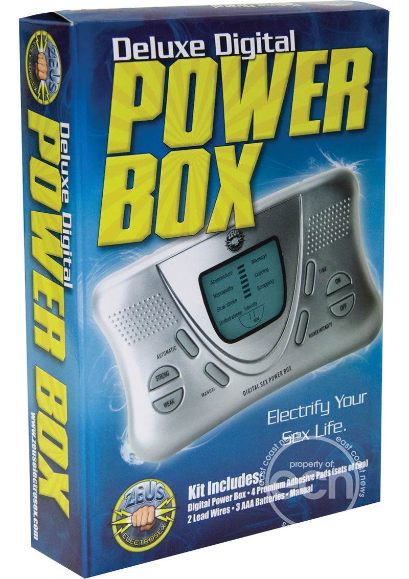 Zeus Electrosex Deluxe Digital Power Box - Gray