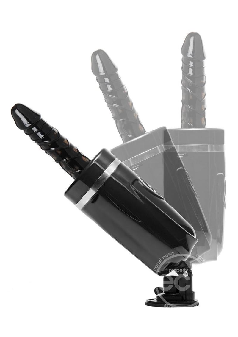 LoveBotz Jaxxx Hammer 2.0 Multifunction Rechargeable Sex Machine - Black