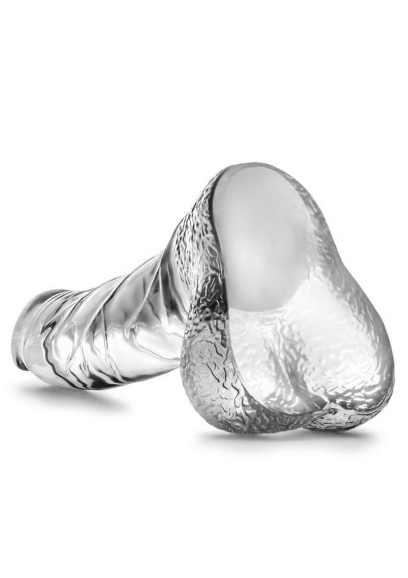 Naturally Yours Ding Dong Dildo with Balls 5.5in - Clear