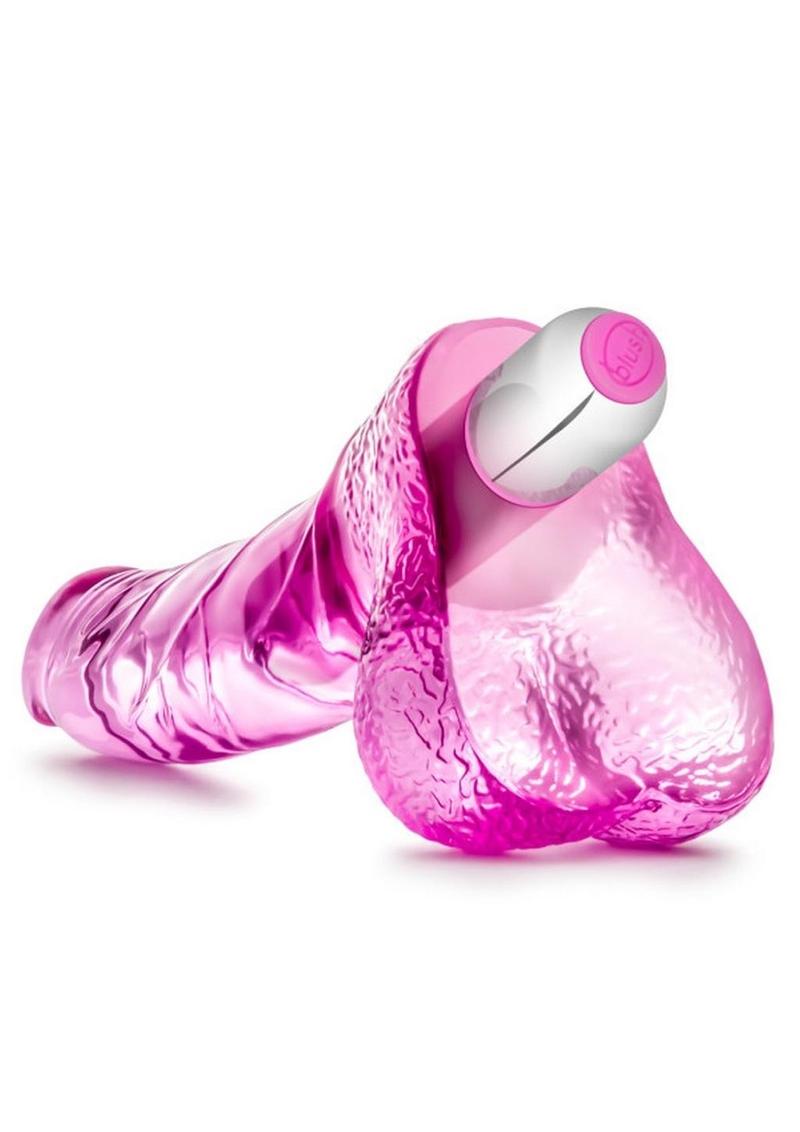 Naturally Yours Vibrating Ding Dong Dildo 6.5in - Pink