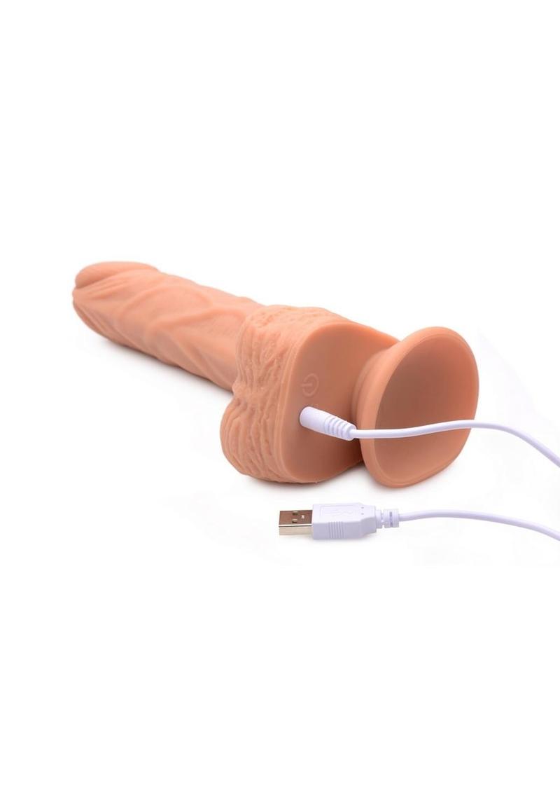 Strap U Groove Harness Set Silicone Vibrating & Rotating Dildo with Remote Control & Harness