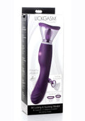 Inmi Shegasm Rechargeable Silicone Licking & Sucking Vibrator - Purple