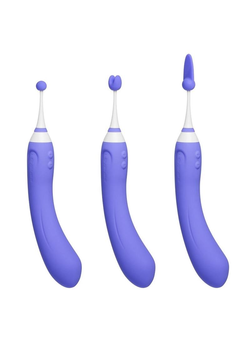 Lovense Hyphy App Compatible Silicone Dual End Vibrator - Purple