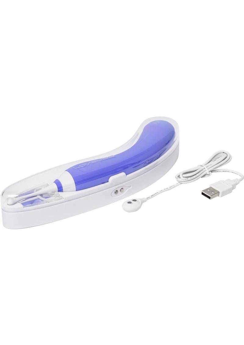 Lovense Hyphy App Compatible Silicone Dual End Vibrator - Purple