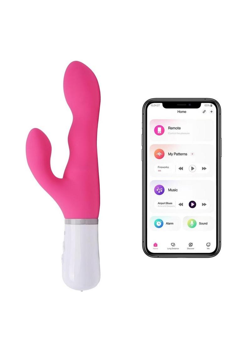 Lovense Nora App Compatible Rabbit Vibrator - Pink