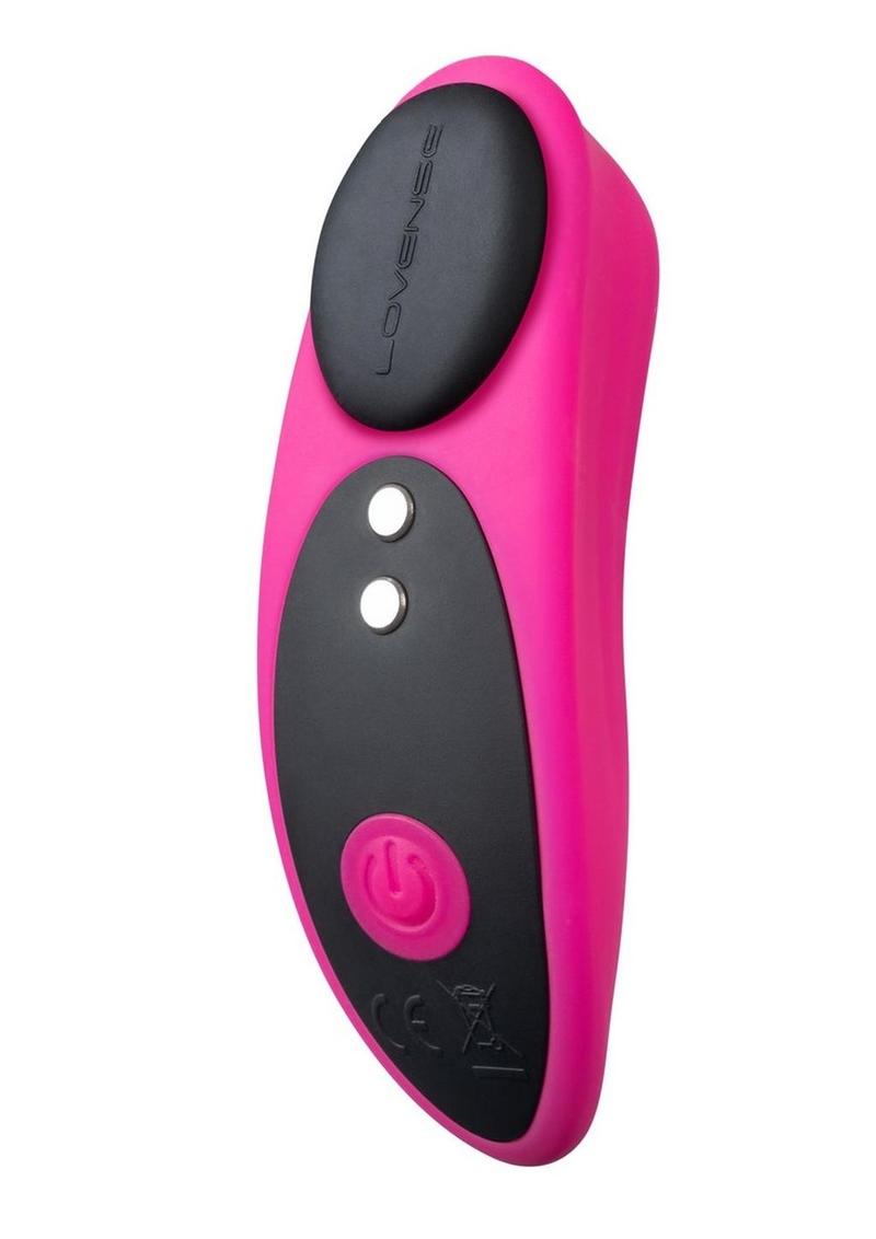Lovense Ferri App Compatible Silicone Panty Vibe - Pink/Black