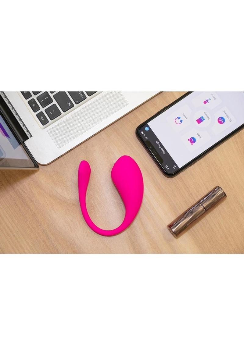 Lovense Lush 3 Silicone Egg Vibrator with Remote Control - Pink