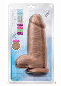 Au Naturel Chub Dildo with Suction Cup 10in - Caramel