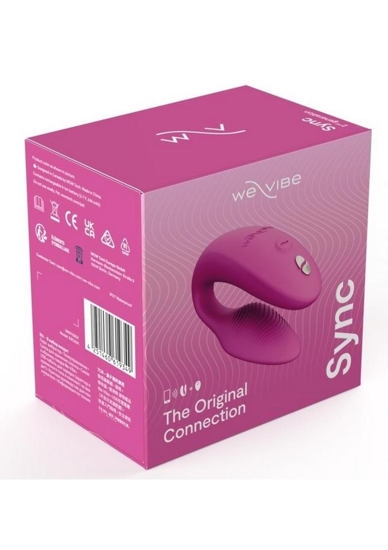 We-Vibe Sync 2 Rechargeable Silicone Couples Vibrator with Remote Control - Dusty Pink