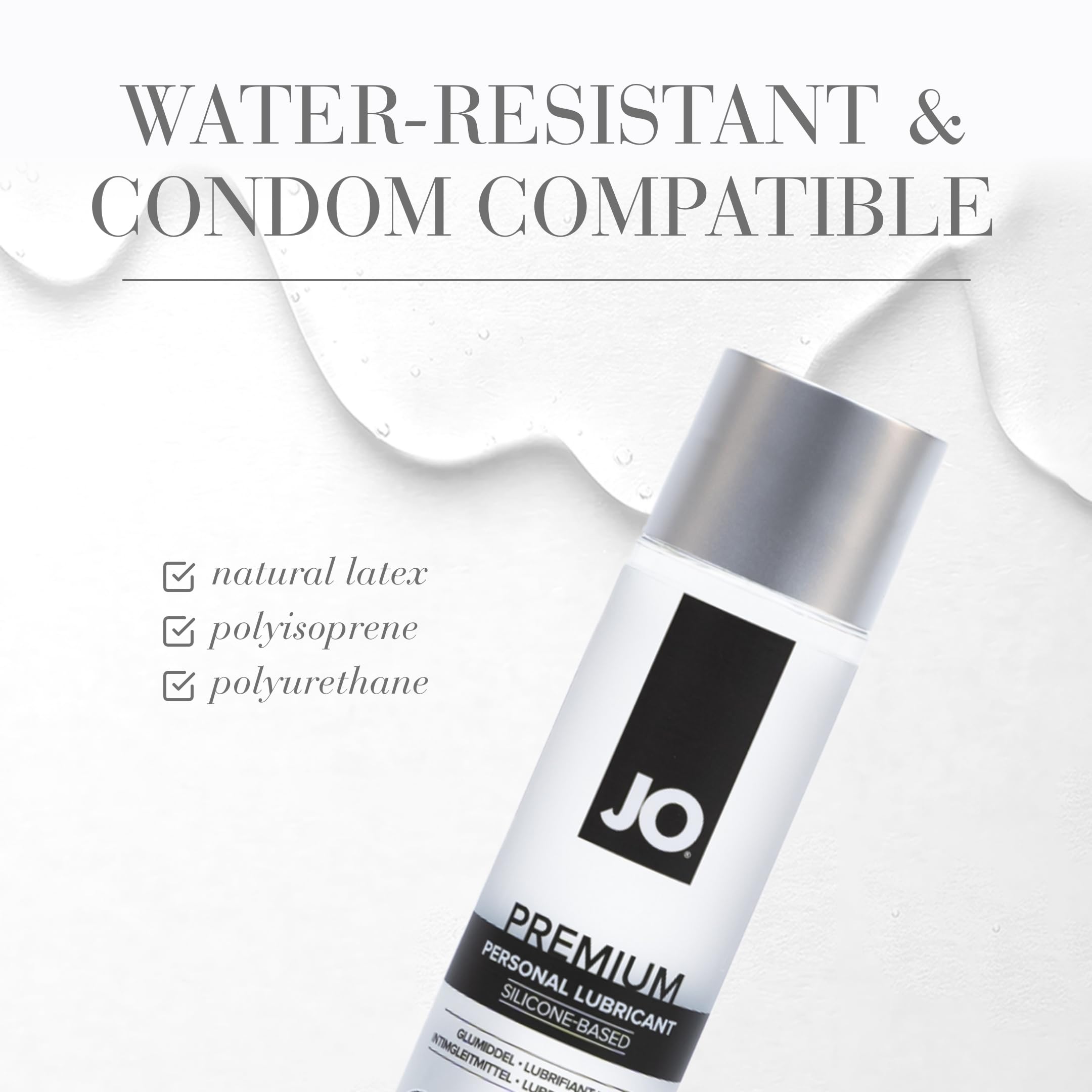 JO Premium Original Silicone-Based Lubricant 8 oz.