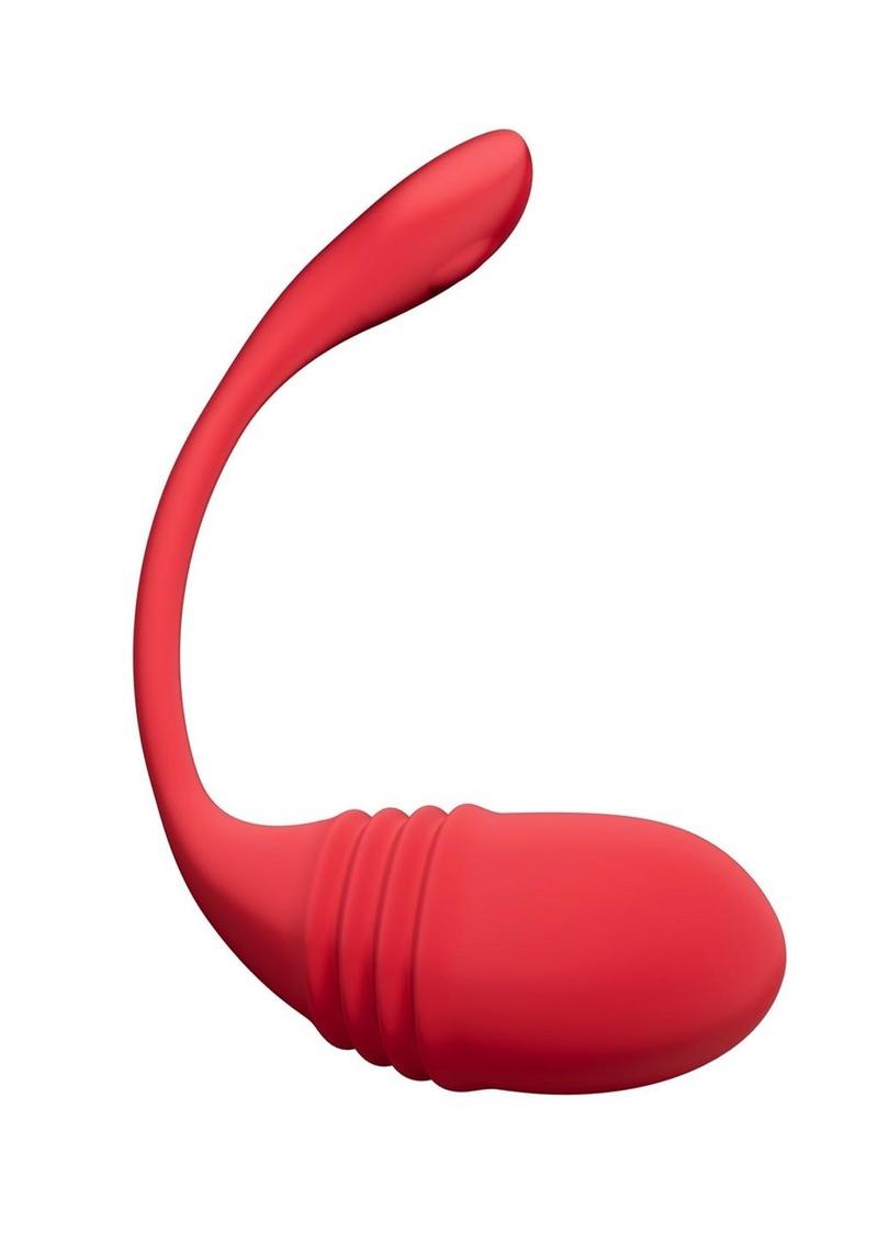 Lovense Vulse Rechargeable Silicone Egg Vibrator - Red