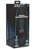 Lovebotz The Milker Max Rechargeable 14X Thrusting & Vibrating Masturbator - Black