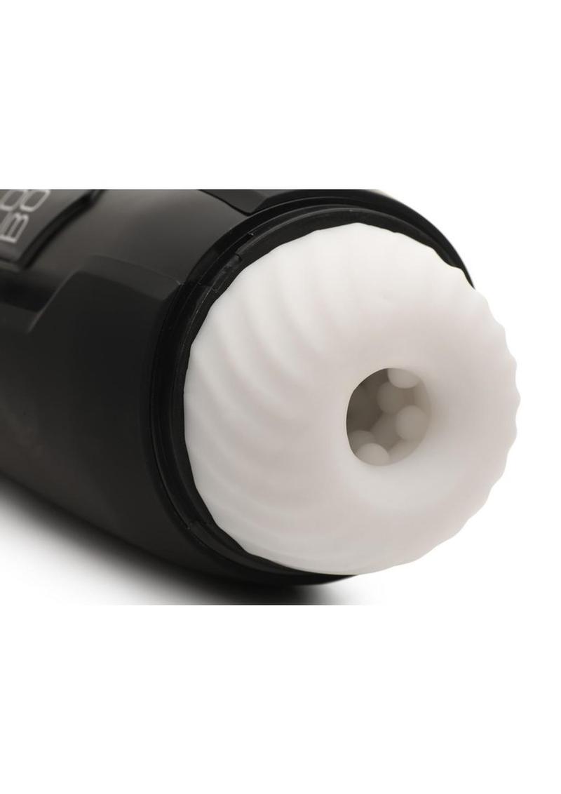 Lovebotz The Milker Max Rechargeable 14X Thrusting & Vibrating Masturbator - Black