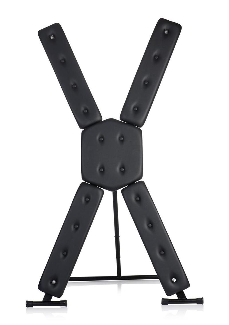 Master Series St. Andrew's Cross Deluxe - Black