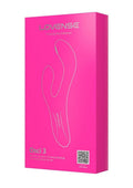 Lovense OSCI 3 Rechargeable Silicone Warming G-Spot Vibrator With Clitoral Stimulator - Pink