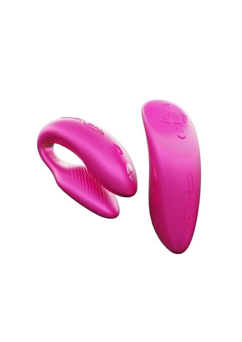 We-Vibe Chorus Rechargeable Couples Vibrator with Squeeze Remote Control - Cosmic Pink