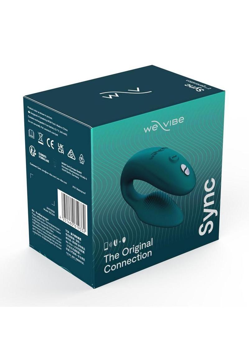 We-Vibe Sync 2 Rechargeable Silicone Couples Vibrator with Remote Control - Velvet Green
