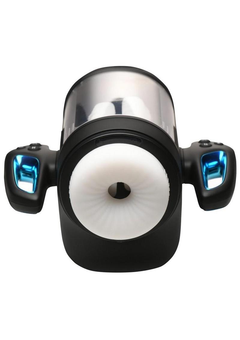 The Milker Cyber Milker Stroking & Vibrating Rechargeable Masturbator - General Orifice - Black