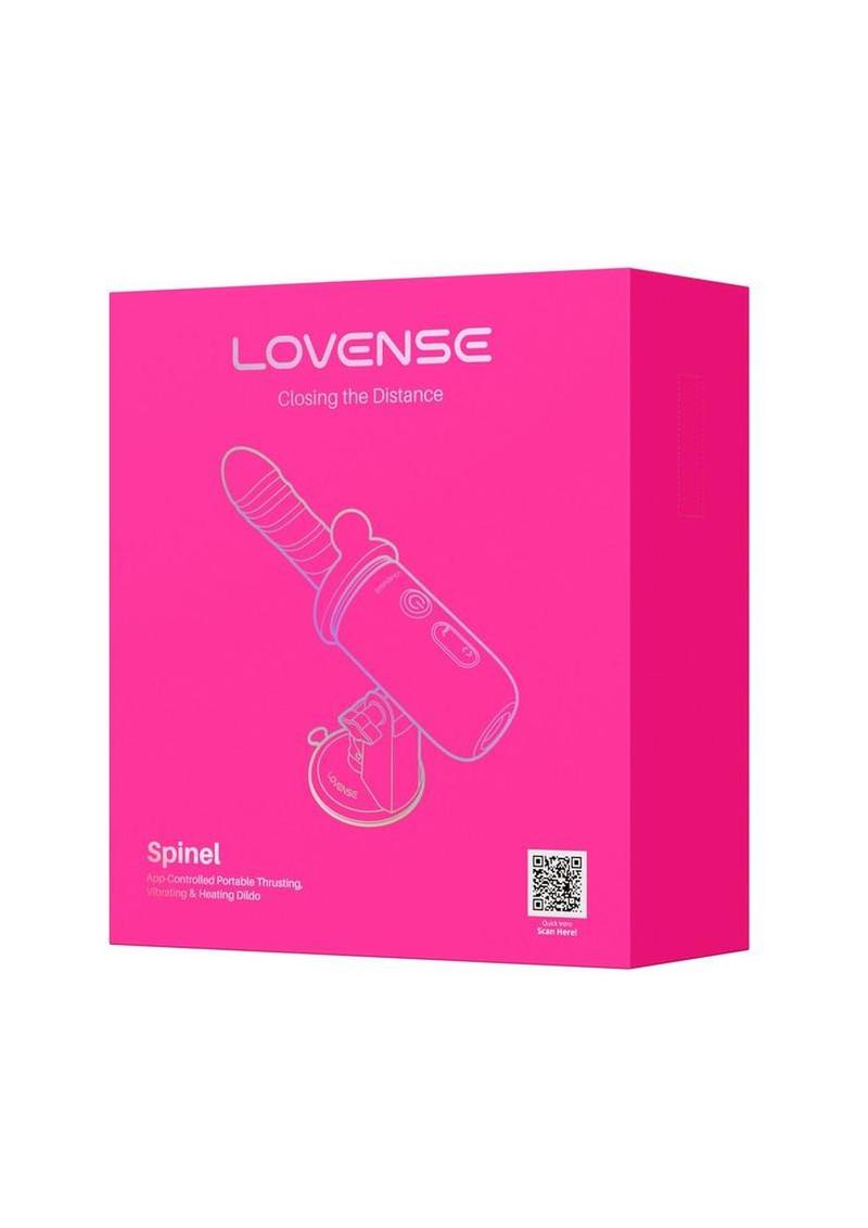 Lovense Spinel Massage Gun Dildo Thrusting Attachment & Heating Component - White/Pink