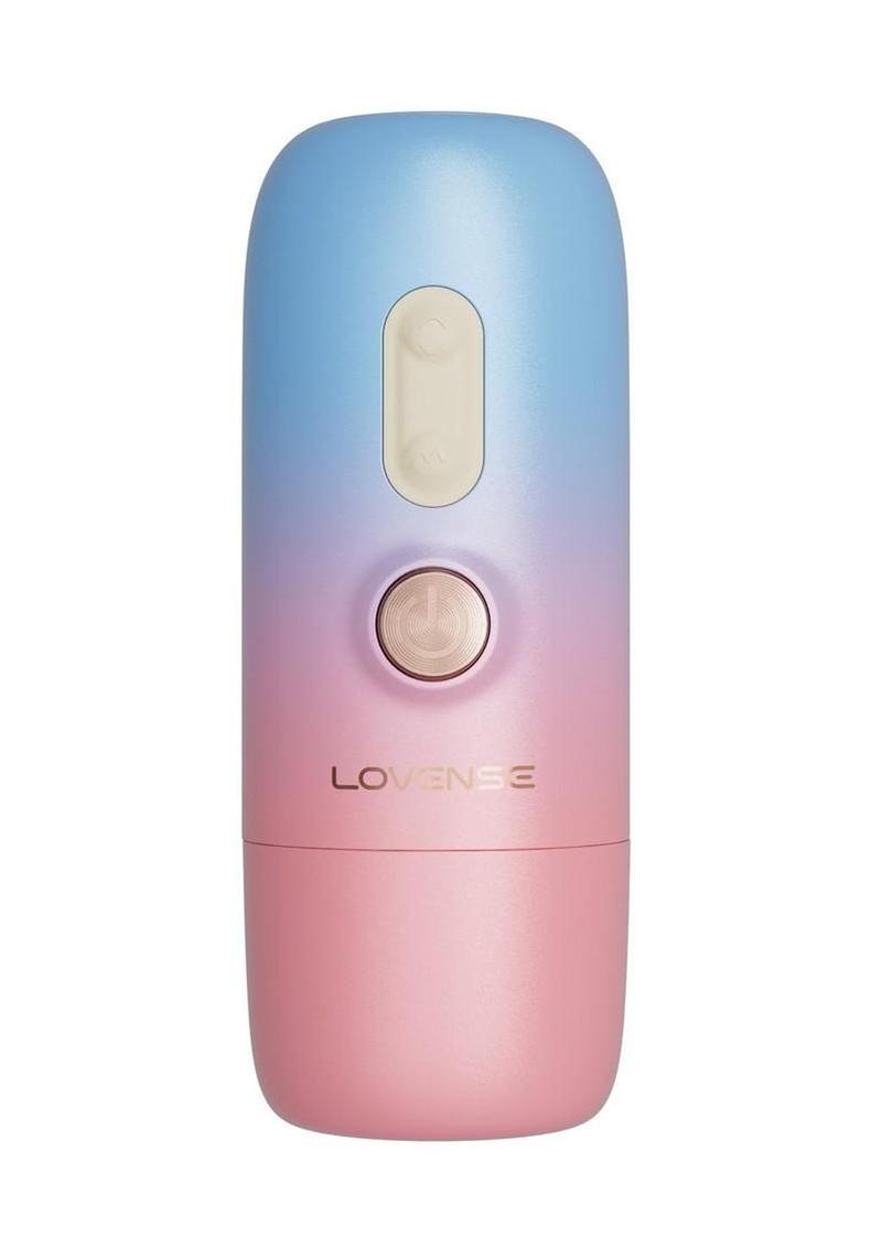 Lovense Spinel Massage Gun Dildo Thrusting Attachment & Heating Component - White/Pink