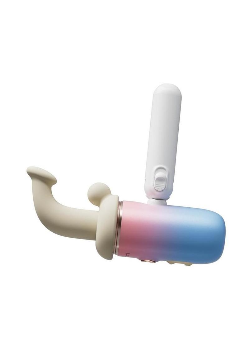 Lovense Spinel Massage Gun Dildo Thrusting Attachment & Heating Component - White/Pink