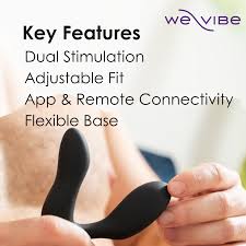 We-Vibe Vector+ Dual Stimulation Prostate Massager Charcoal Black