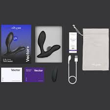 We-Vibe Vector+ Dual Stimulation Prostate Massager Charcoal Black