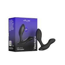 We-Vibe Vector+ Dual Stimulation Prostate Massager Charcoal Black