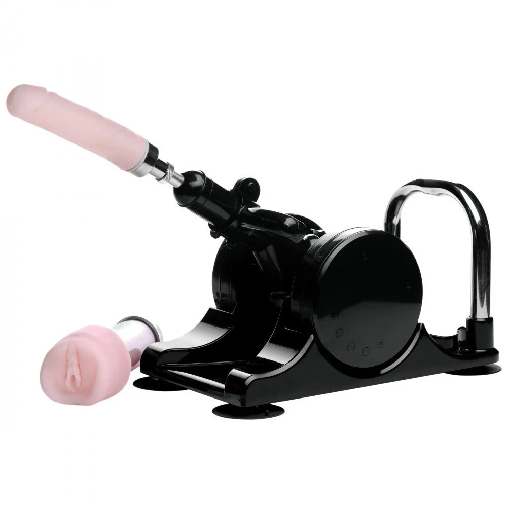 LoveBotz Robo Fuk Deluxe Adjustable sex-machine with Dildo and Pussy Attachments