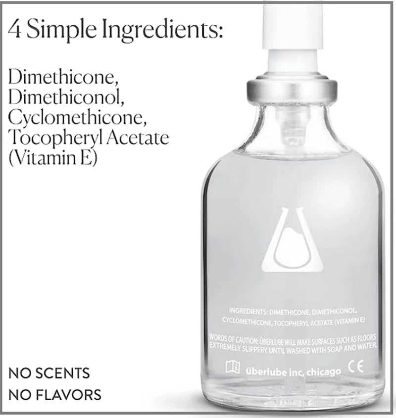Uberlube Silicone Lube - 112ml Bottle Unscented Silicone Lubricant Personal L.*