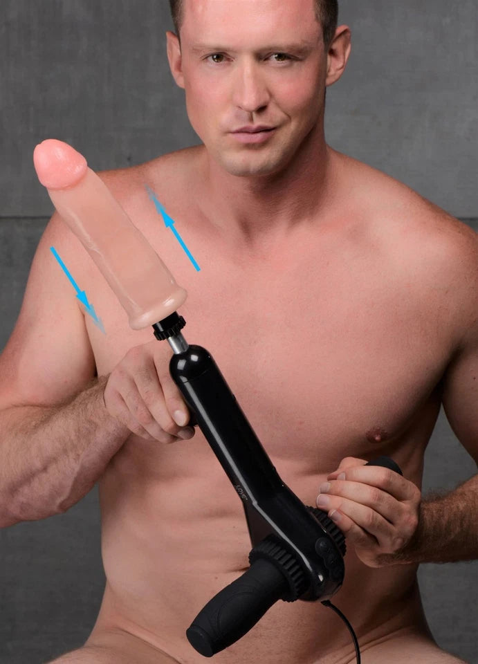 LoveBotz Pro-Bang Five Speeds Plug In sex-machine with remote-control Black