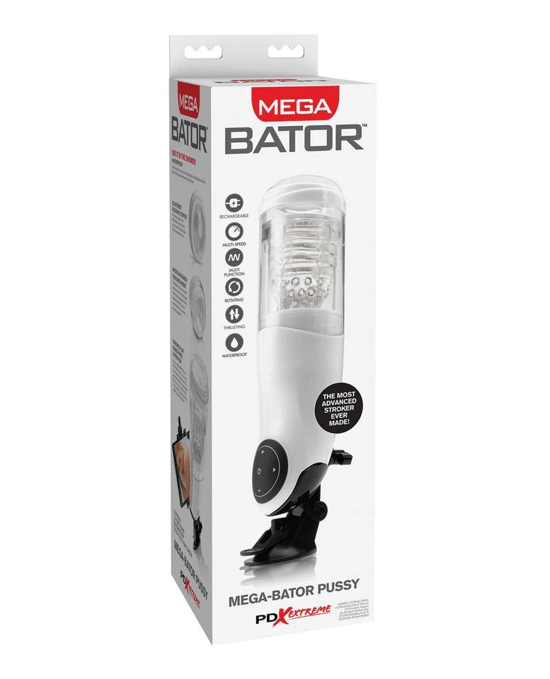 Extreme Mega-Bator Pussy multi-speed Vibrating male masturbator Stroker Sex Toy
