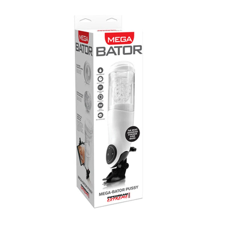 Extreme Mega-Bator Pussy multi-speed Vibrating male masturbator Stroker Sex Toy