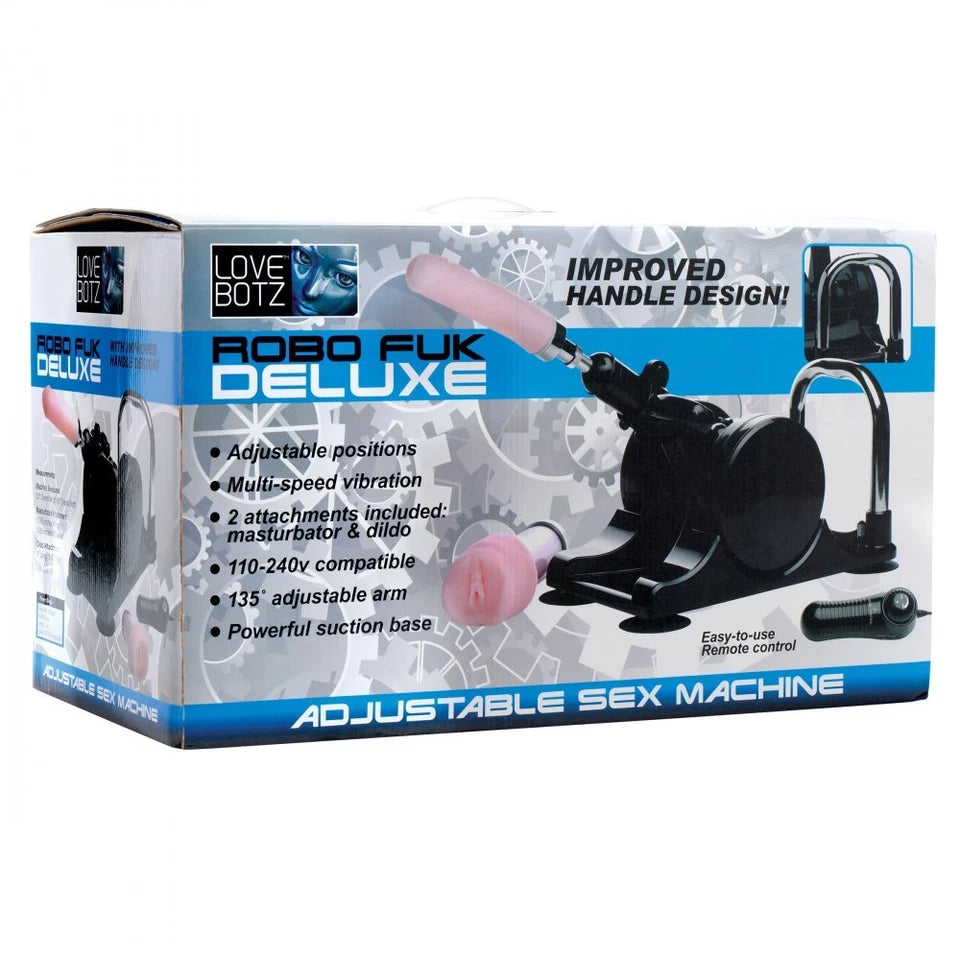 LoveBotz Robo Fuk Deluxe Adjustable sex-machine with Dildo and Pussy Attachments