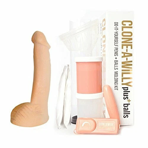 CLONE-A-WILLY Do-It-Yourself Penis + Balls Molding Kit - Light Skin Tone