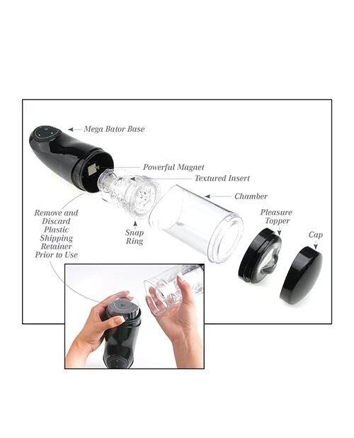 Extreme Mega-Bator Pussy multi-speed Vibrating male masturbator Stroker Sex Toy